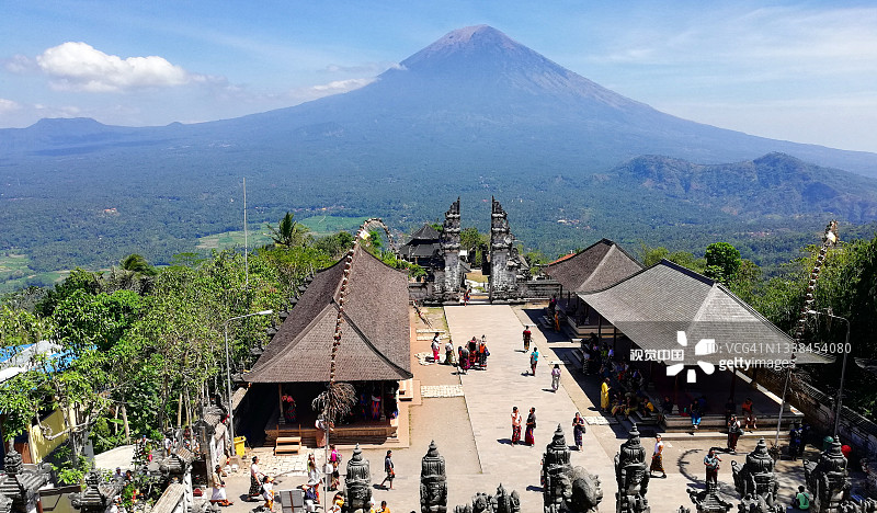 兰普尔阳庙在巴厘岛印度尼西亚图片素材