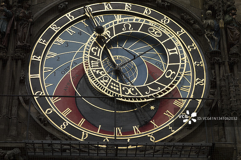Orloj天文钟-布拉格，捷克共和国图片素材