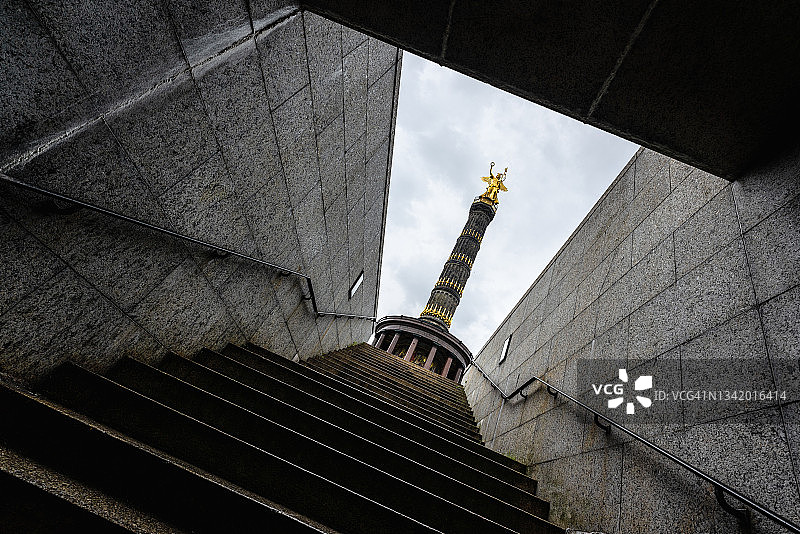 胜利柱Siegessäule柏林纪念碑图片素材