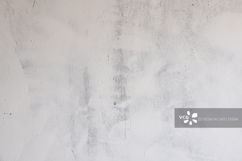 白色抛光水泥墙的纹理和背景图片素材