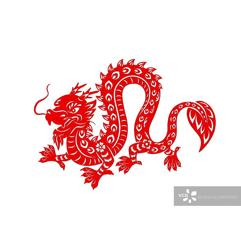 龙是中国农历新年的占星动物图片素材