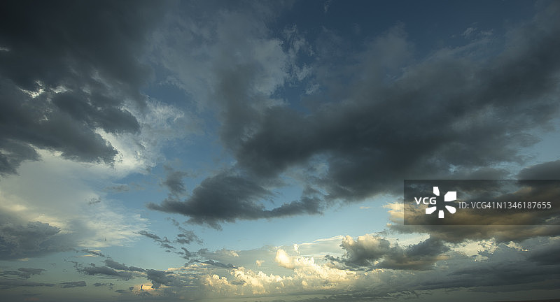 云类型-灰蓝色风暴云图片素材