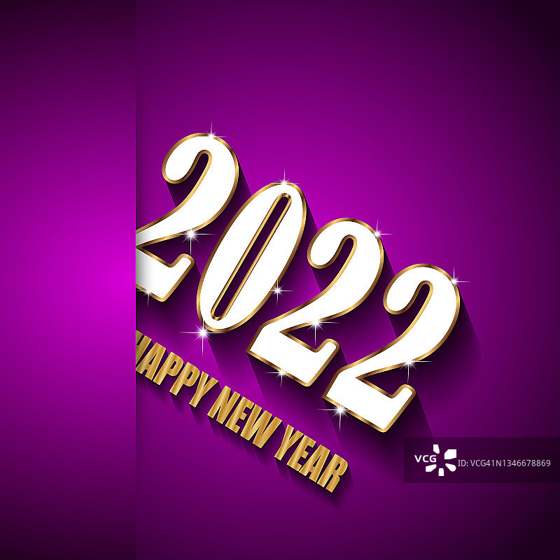 2022年新年快乐背景。图片素材