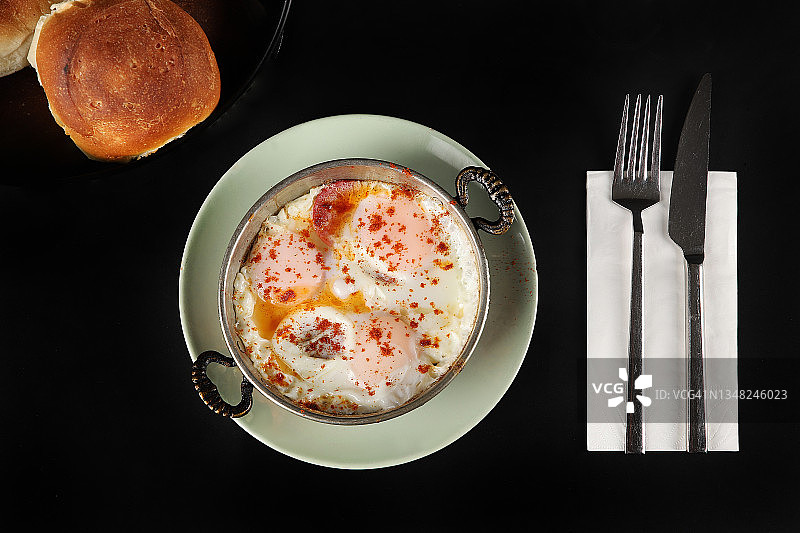 早餐鸡蛋，煎蛋卷图片素材