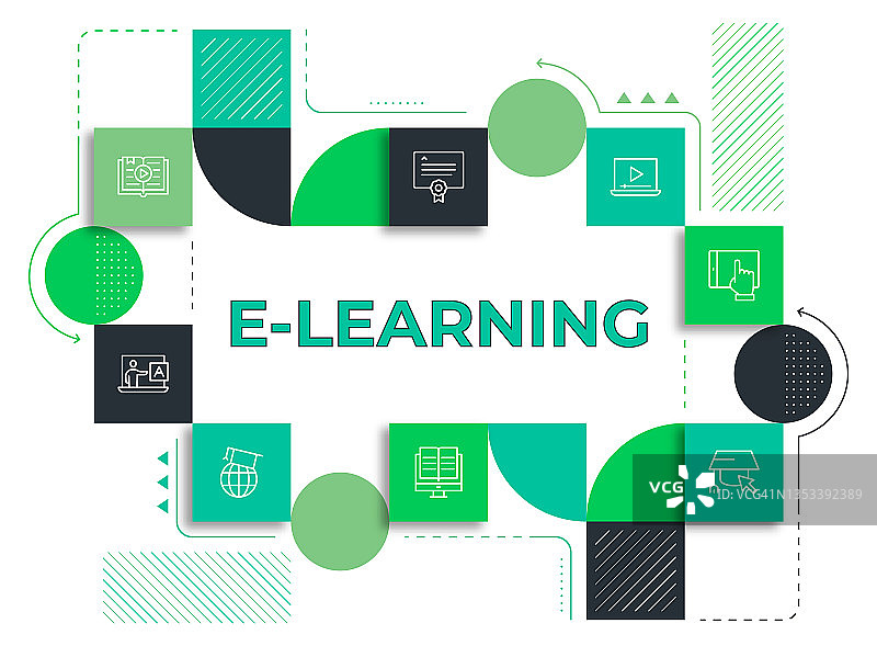 E-Learning Web Banner模板图片素材