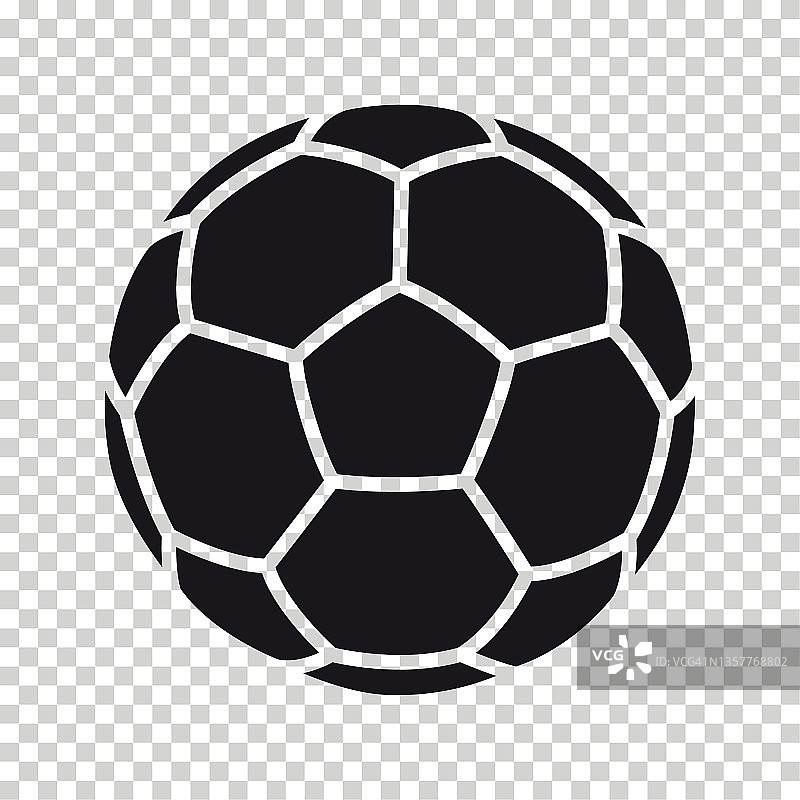矢量足球图标孤立的背景图片素材