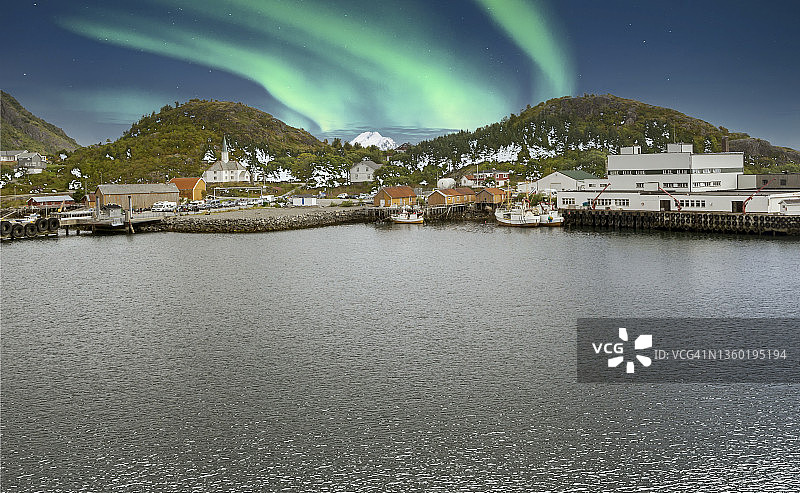 挪威的北极光图片素材