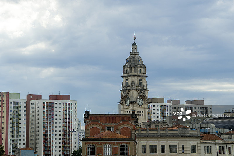 从卢茨车站屋顶俯瞰sao保罗市中心。sao保罗，SP，巴西图片素材