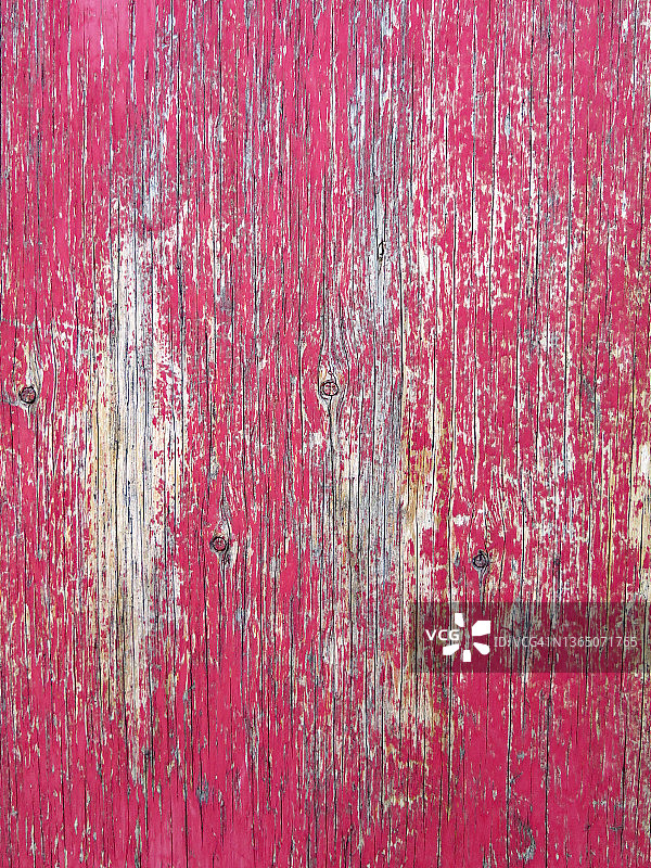 蒙特利尔的锈迹斑斑和有纹理的红色木制面板图片素材