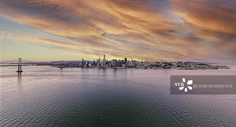 旧金山的天际线图片素材