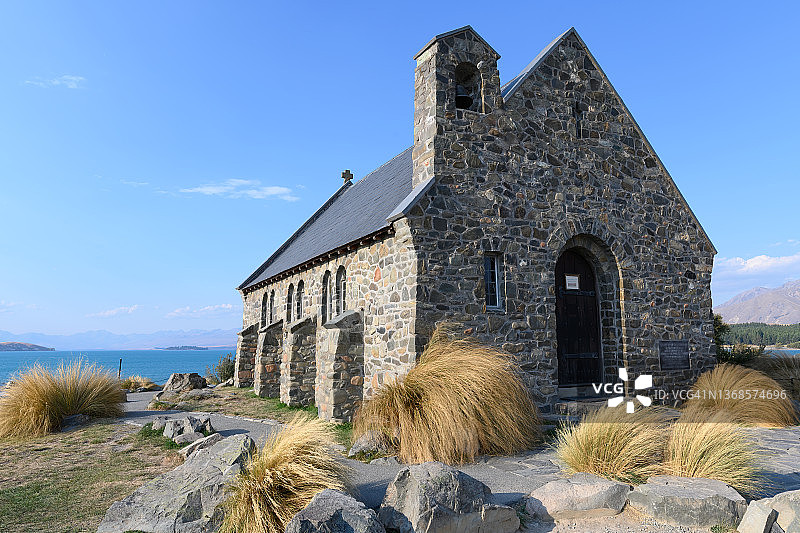 新西兰的好牧人教堂。图片素材