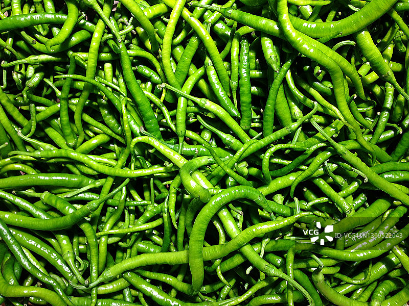 新鲜生的有机绿色墨西哥胡椒图片素材