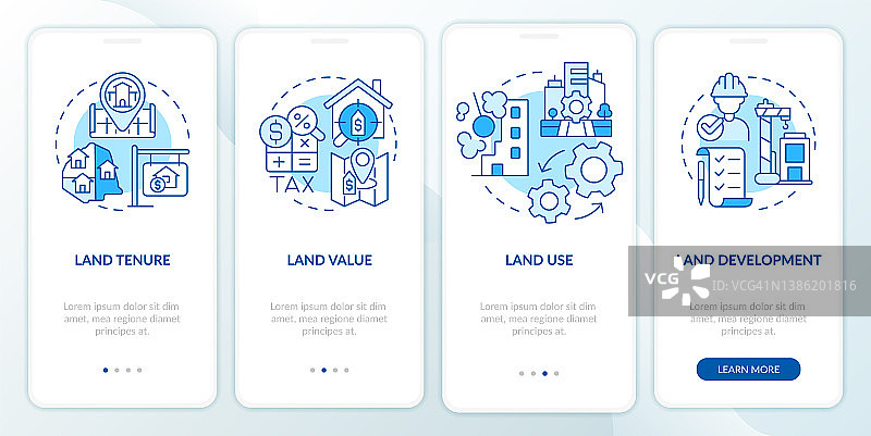 土地管理实践蓝色登船手机app屏幕图片素材