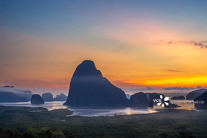泰国清晨的海景图片素材