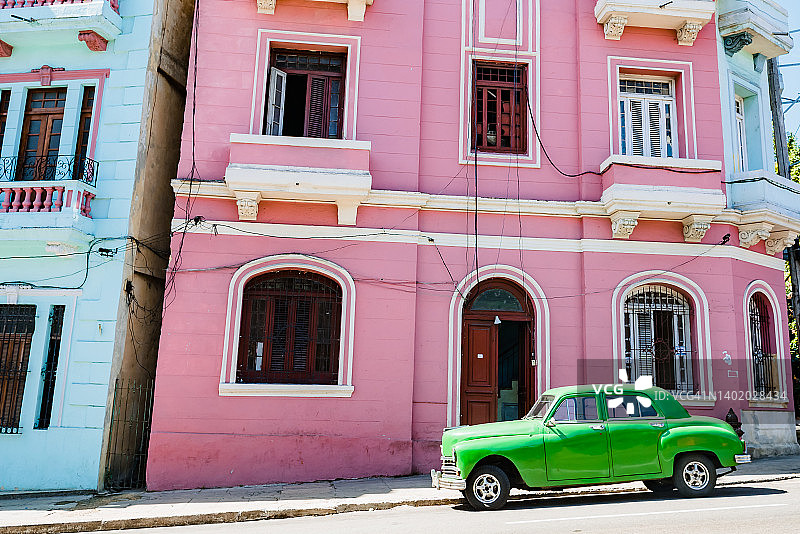 古巴哈瓦那的街景图片素材