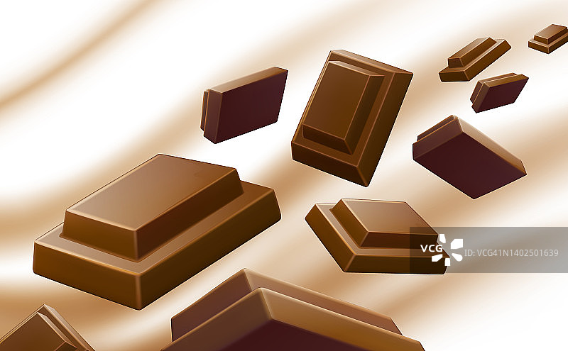 巧克力块背景图片素材