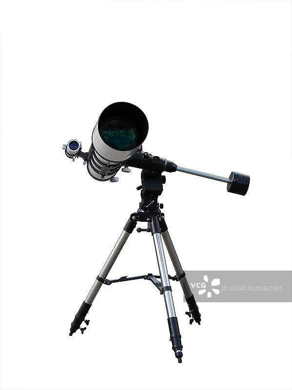 望远镜放在三脚架上图片素材