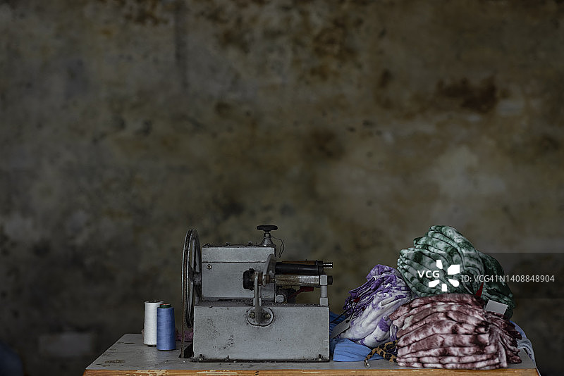 纺织厂的制衣机图片素材