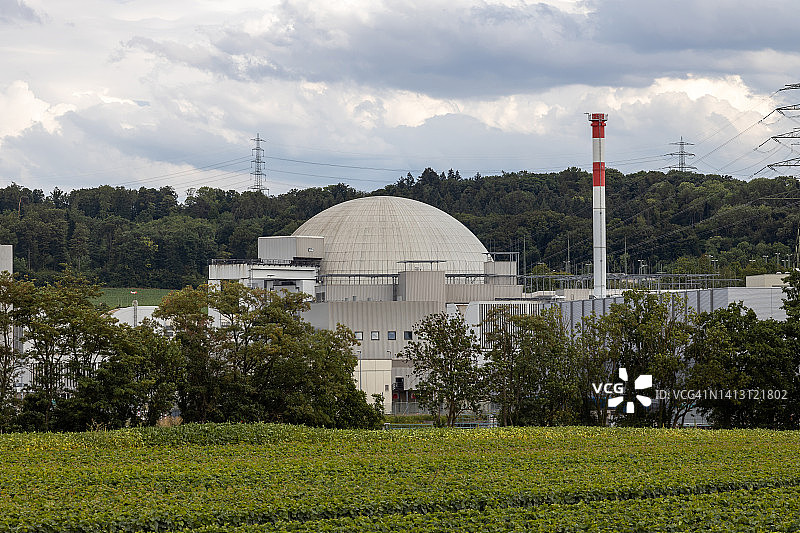 Neckarwestheim核电厂1号机组(Baden-Württemberg，德国)图片素材