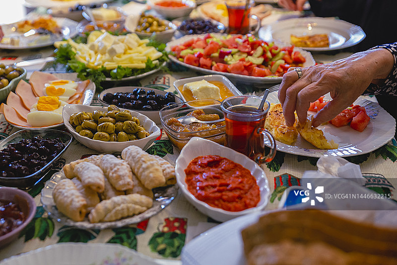 传统土耳其早餐图片素材