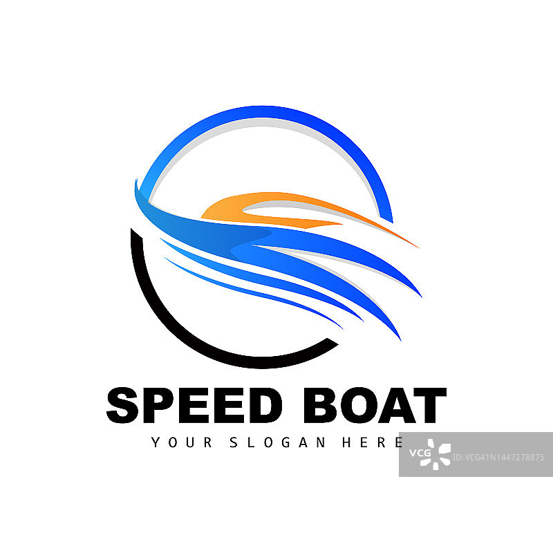 快艇标志，快速货船矢量，帆船，船舶制造公司设计，水路航运，海上车辆，运输图片素材