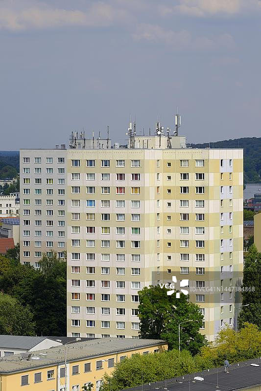 德国勃兰登堡波茨坦的摩天大楼，装配式建筑图片素材