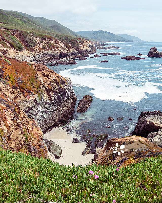 加利福尼亚海岸:海边的卡梅尔图片素材