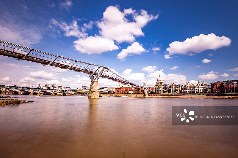 英国伦敦千禧桥图片素材