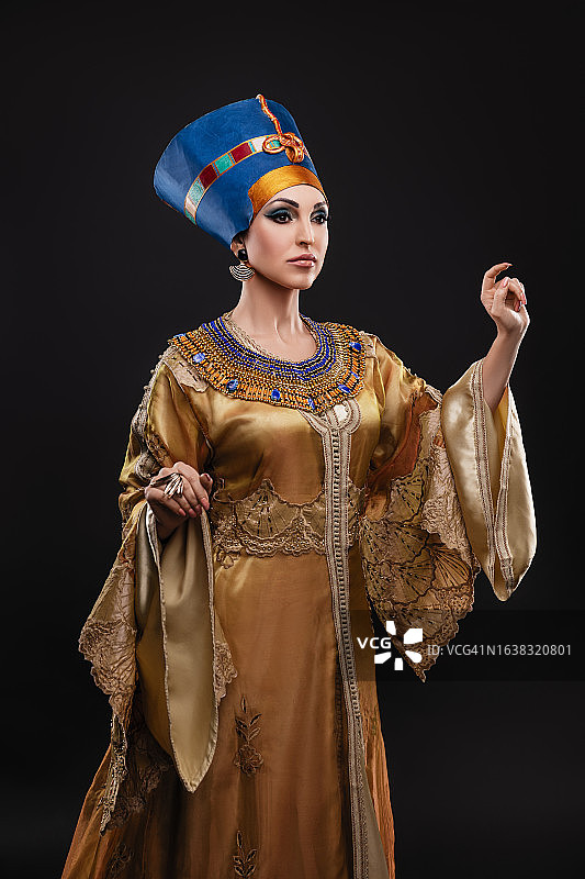 埃及女王克利奥帕特拉工作室肖像图片素材