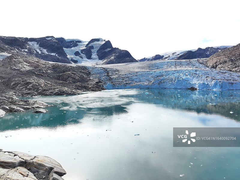 格陵兰岛北冰洋的北极冰川图片素材
