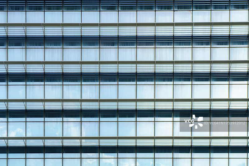 商业金融区的云与办公窗口图片素材