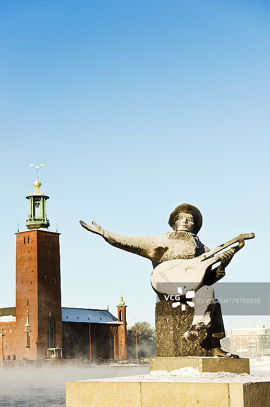 斯德哥尔摩的埃弗特陶贝雕像图片素材