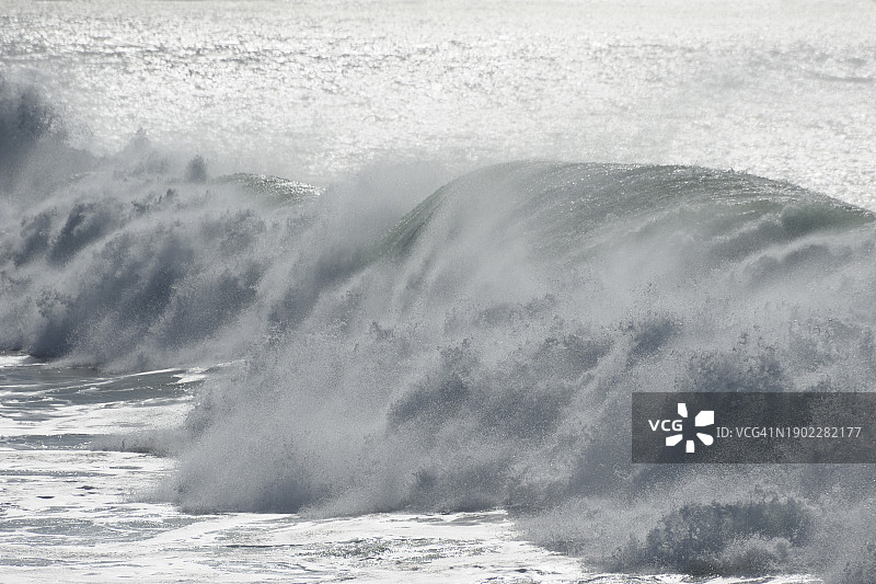 大西洋波浪，索维拉，大西洋海岸，摩洛哥图片素材