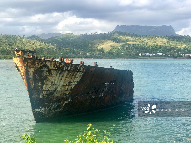 古巴巴拉科阿的沉船事故图片素材