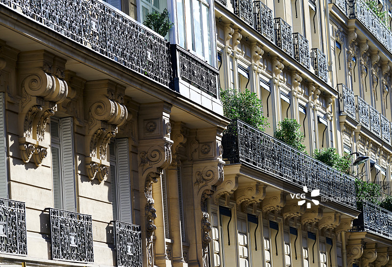 巴黎住宅建筑图片素材