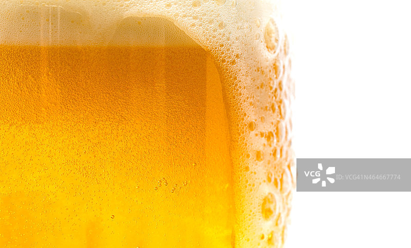 带泡沫的有纹理的啤酒图片素材