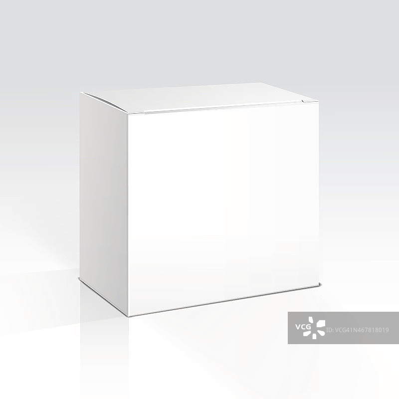白色背景上的白色盒子图片素材