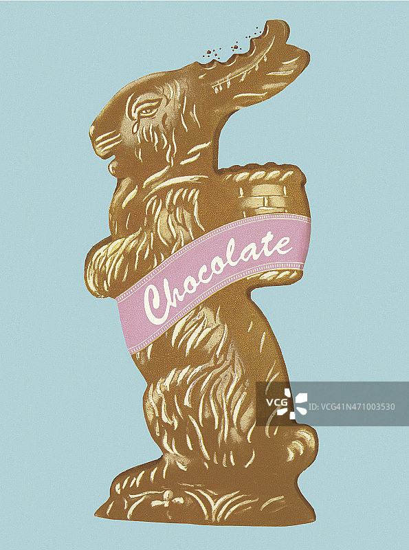 巧克力小兔子图片素材