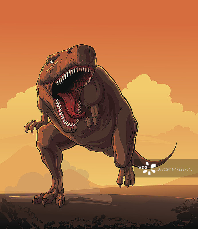巨大的恐龙:霸王龙图片素材