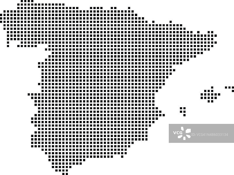 西班牙地图图片素材