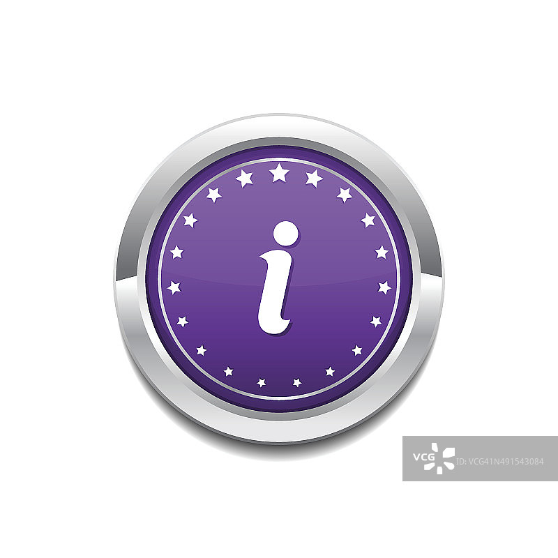 信息圆形矢量紫色Web图标按钮图片素材