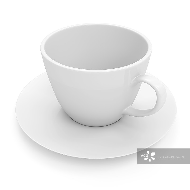 空白咖啡杯孤立在白色背景图片素材