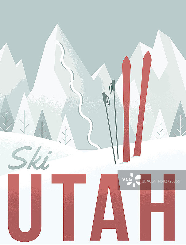 犹他州滑雪图片素材