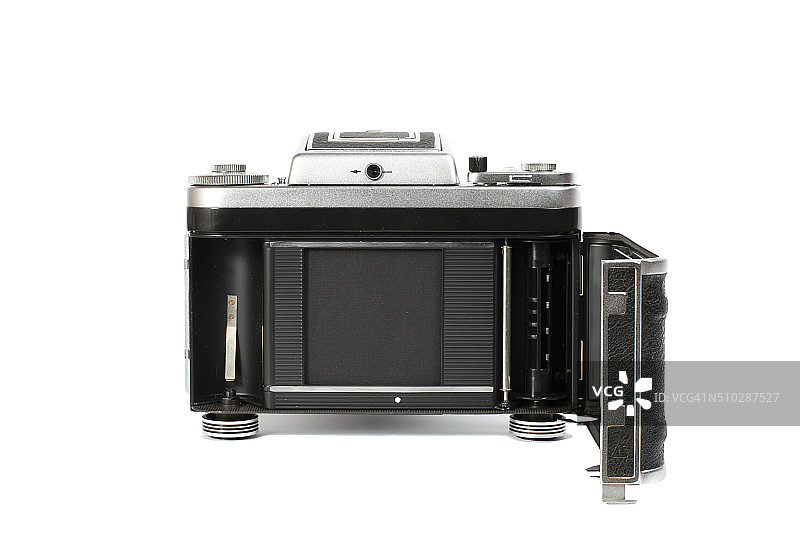 老式机械50mm照片相机孤立在白色背景图片素材