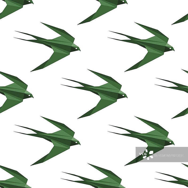 折纸燕子无缝图案图片素材