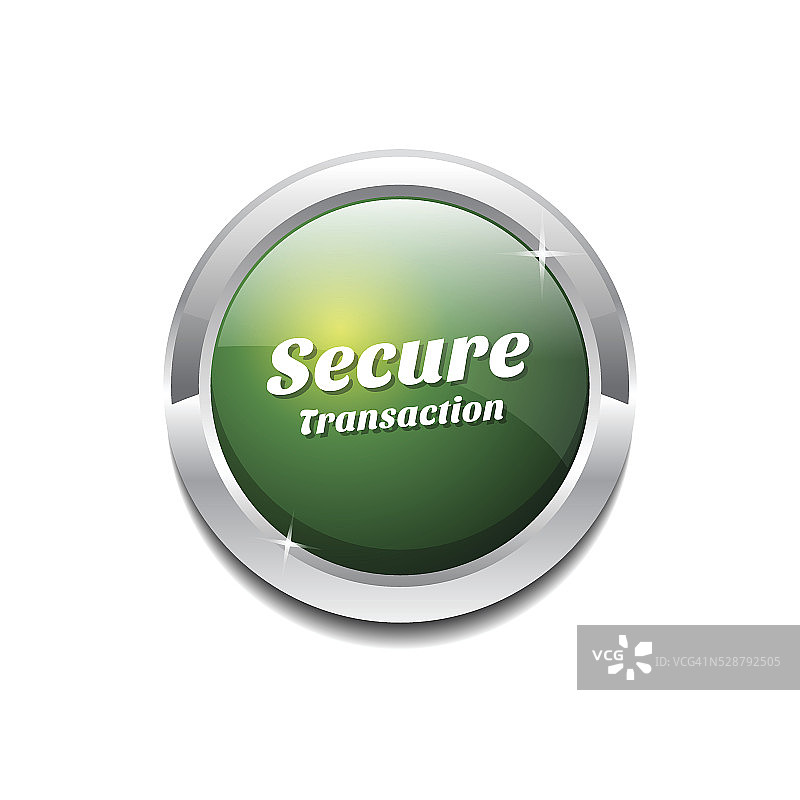 安全交易绿色矢量图标按钮图片素材