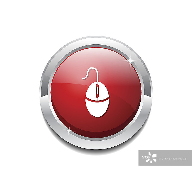 鼠标符号红色矢量图标按钮图片素材