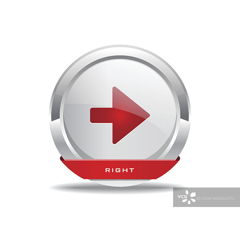 右键圆形矢量红色Web图标按钮图片素材
