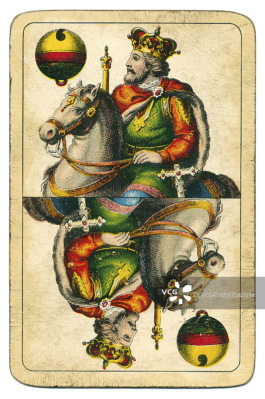 《钟声之王》扑克牌，1890年的匈牙利图片素材