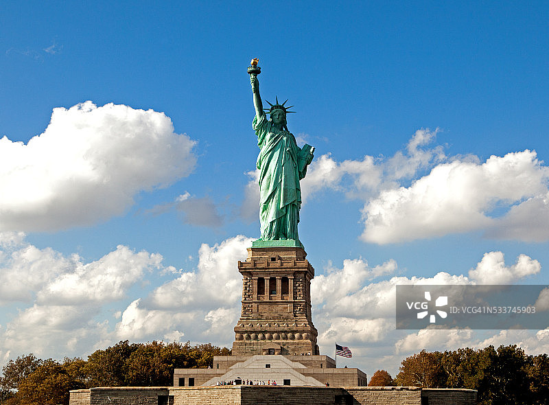 纽约的自由女神像图片素材